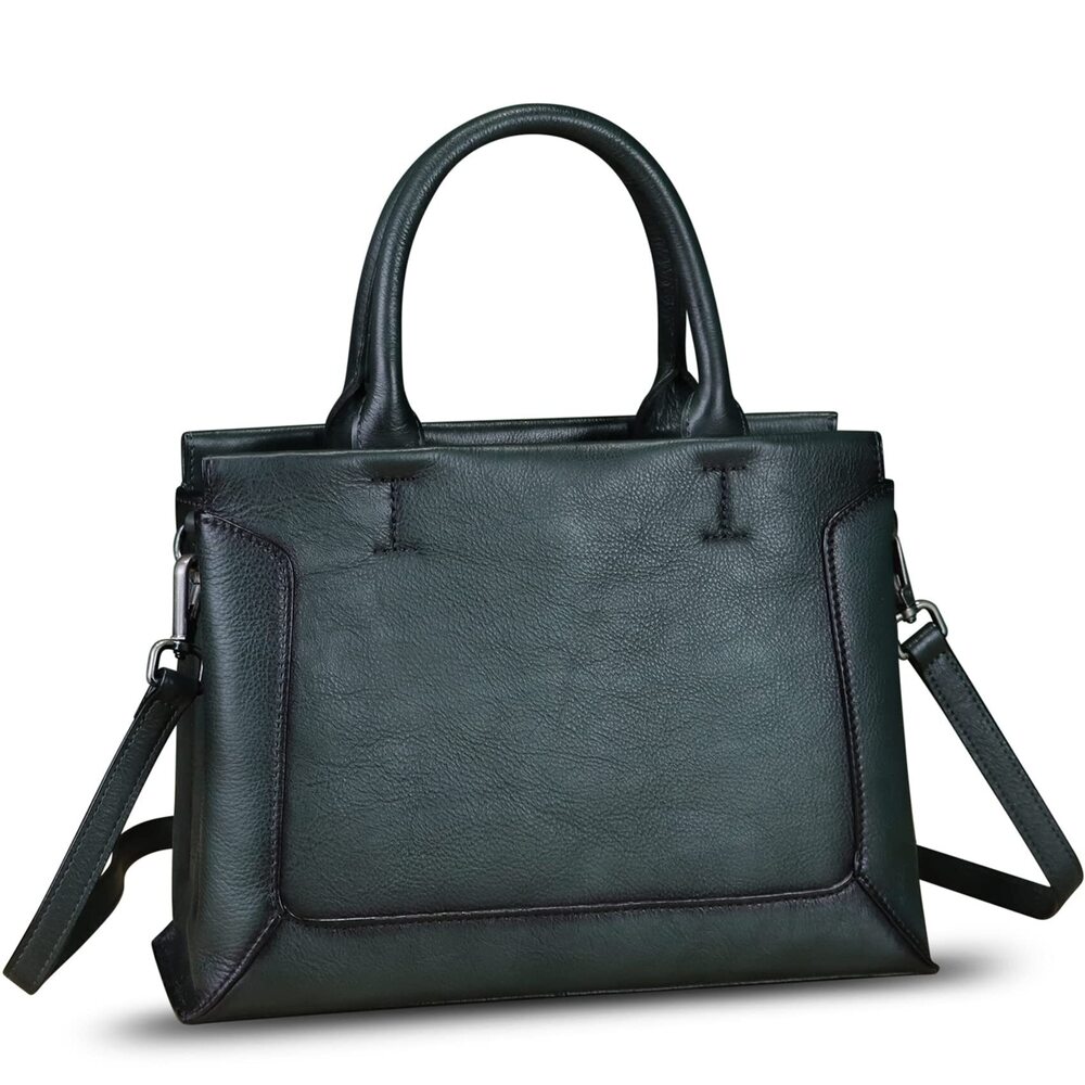 2970 Leather Satchel Leather Handbag Top Handle Bags Handmade Purse